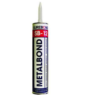 SB.12 METALBOND 10.3 OZ CARTRIDGE, ALUMINUM GRAY SEALANT ADHESIVE
