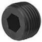 SPP06T750 1/16"-27 PIPE PLUGS ALLOY DRY-SEAL 3/4" TAPER BLACK OXIDE (USA)