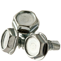 TEKHWHSZ14N750 #14 X 3/4" HEX WASHER HEAD SLOTTED TEK SCREW ZINC