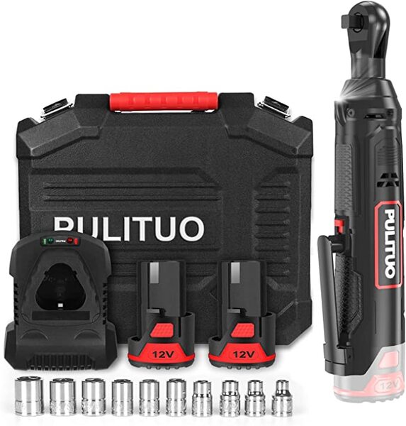 TOOL.12VRATCHET 12V-CORDLESS-ELECTRIC-RATCHET-WRENCH, 3/8" 37 FT-LBS (50N.M) 300 RPM POWER RATCHET WRENCH