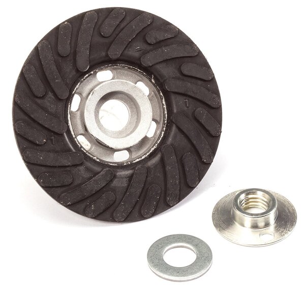 UA.95016 5" MED 5/8" SMOOTH BORE WITH NUT SPIRAL COOL BACKING PAD