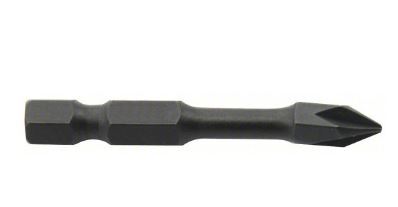 W.38RV98 WESTWARD POWER BIT: #3 FASTENING TOOL TIP SIZE, 2 IN OVERALL BIT LG, 1/4 IN HEX SHANK SIZE, S2 STEEL