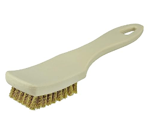 WE.73156 WEILER 73156 BRASS HAND WIRE BRUSH-1 9/16" WIDTH X 7" LONG -0.008 IM\N BRISTLE DIA