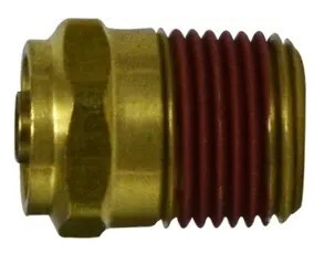 WHF.1868X6X2 3/8' T X 1/8" MNPT MALE ADAPTER BRASS
