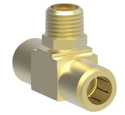 WHF.1872X6X6S BRANCH TEE, SWIVELSIZE: 3/8" NPT MALE X 3/8" TUBE OD