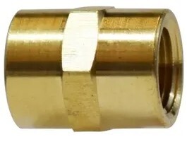 WHF.3300X2 1/8" COUPLER BRASS