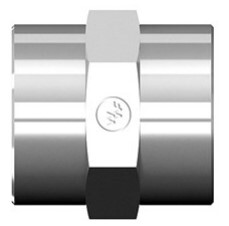 WHF.3309X8X8 1/2'' STEEL COUPLER WITH HEX