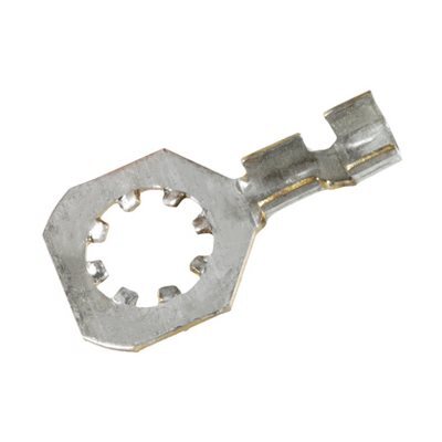 AUV.21401 LOCKING RING TERMINAL 16-14 GAUGE 1/4 STUD SIZE