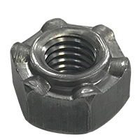 1/2-13 HEX WELD NUT LONG PILOT 6 PROJECTION / LOCKED HL6L 1213
