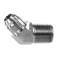 45 ELBOW - 1/2 IN MALE JIC 37 FLARE X 1/2 IN MALE PIPE RIGID, STAINLESS STEEL