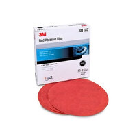 6&quot; P800 3M RED ABRASIVE HOOKIT DISC D/F