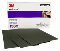 1500 GRIT 5 1/2 X 9 3M IMPERIAL WET OR DRY SANDPAPER