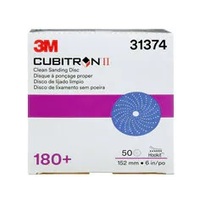 6&quot; 180-GRIT 3M CUBITRON II CLEAN SANDING HOOKIT ABRASIVE DISC