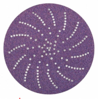 3M CUBITRON II DISC, 6 IN DIA, 320+ GRIT, CERAMIC ABRASIVE, PURPLE, HOOK AND LOOP BX
