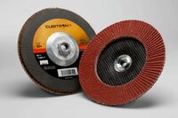 7&quot; 80+-GRIT CUBITRON 967A SERIES FLAP DISC, MEDIUM GRADE, 8600 RPM, MAROON