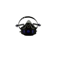 3M RESPIRATOR, SECURE CLICK HALF FACE REUSABLE RESPIRATOR WITH SPEAKING DIAPHRAGM AND PUSH BUTTON SE