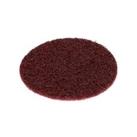 4&quot; MED GRADE SC-DH SERIES NO-HOLE SURFACE CONDITIONING DISC, ALUMINUM OXIDE, MAROON