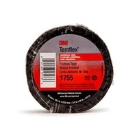 3M 3/4&quot; X 60&#39; X 13 MIL BLACK COTTON CLOTH ELECTRICAL TAPE RUBBER ADHESIVE, SERIES 1755