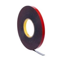 1/4&quot; 3M DOUBLE SIDED FOAM TAPE BLACK 20YDS PER ROLL