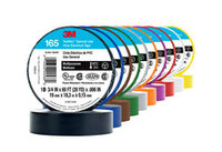 PURPLE 3M TEMFLEX VINYL ELECTRICAL TAPE 165, 3/4 IN X 60 FT (19 MM X 18 M), 6 MIL