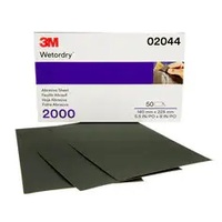 2000 GRIT 5 1/2 X 9 3M IMPERIAL WET OR DRY SANDPAPER