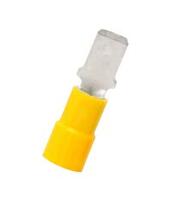 12-10GA (1/4) MALE SPADE QUICK DISCONNECTS NYLON INSULATED