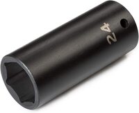 TEKTON 1/2 INCH DRIVE X 24 MM DEEP 6-POINT IMPACT SOCKET | SID23124