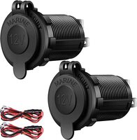 CIGARETTE LIGHTER SOCKET USB CHARGER SOCKET ADAPTER CAR POWER OUTLET SOCKET RECEPTACLE 12V WATERPROO