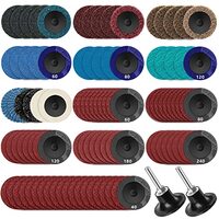 108PCS SANDING DISCS SET 2 INCH QUICK CHANGE DISC WITH 1/4 INCH HOLDER