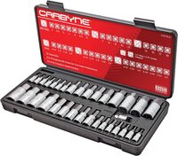 MASTER HEX (ALLEN) BIT SOCKET SET, 33 PIECES | SAE &amp; METRIC, S2 STEEL BITS