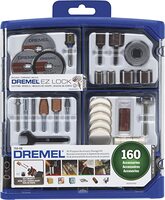 DREMEL ROTARY TOOL ACCESSORY KIT- 710-08- 160 ACCESSORIES- EZ LOCK TECHNOLOGY- 1/8 INCH SHANK