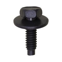1/4-20 X 7/8 HEX HEAD SEMS BODY BOLTS W/DOG POINT BLACK (100/BOX)
