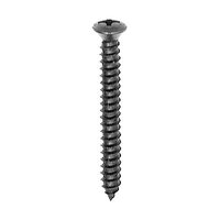 #10 X 1-1/4 #8 HEAD PHILLIPS OVAL SHEET METAL SCREW BLACK OXIDE