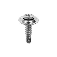8-18 X 3/4 PHIL OVAL FLUSH WASH SEMS TEK - CHROME