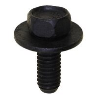 M6-1.0 X 16MM HEX SEMS BODY BOLT BLK FLUOROCARB