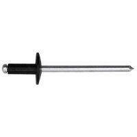 1/8 FORD WINDSHIELD RIVET (1/8-3/16 GRIP) BLACK ALUMINUM RIVET-ALUMINUM MANDREL