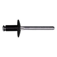1/4&quot; X 3/32-9/64 GRIP BLACK ALUMINUM PEEL-TYPE RIVET