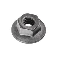 1/4-20 THREAD 11/16 O.D. SPIN LOCK NUT WITH SERRATIONS