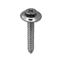 8 X 1-1/4 PHIL OVAL HD SEMS TAP SCREW CNTRSNK CHROME