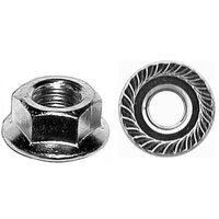5/16-18 X 13/16 O.D. LARGE FLANGE SPIN LOCK NUT BLACK PHOS