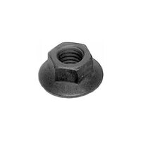 3/8-16 X 7/8&quot; O.D. LARGE FLANGE SPIN LOCK NUT BLACK PHOS