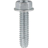 1/4-20 X 1 HEX: 3/8&quot; TYPE F HEX WASHER HEAD THREAD CUTTING SCREWS ZINC