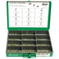 GREASE FITTINGS &quot;FIX-KIT&quot; 145 PIECES..9257 1/4&quot; -28 THREAD,-STRAIGHT (SHORT)..9258 1/4&quot; -28 THREAD,-