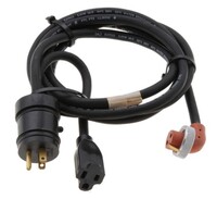 ZEROSTART - 860-8792 - WEATHERPROOF POWER CORD, PARALLEL Y CORD, 120V, 15A, 10&#39;X1&#39;