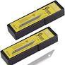 GOMAKE 100PCS KNIFE REPLACEMENT BLADES, 30 DEGREE CARBON STEEL 9MM SNAP OFF BLADES