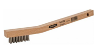 MINI WIRE BRUSH STAINLESS STEEL BRUSH,CURVED HANDLE MASONRY BRUSH WIRE BRISTLE