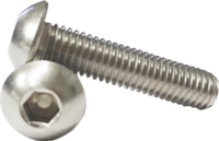 10-24 X 1&quot; BUTTON SOCKET HEAD CAP SCREW BLACK OXIDE