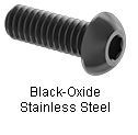 6-32 X 1/4&quot; BUTTON SOCKET HEAD BLACK OXIDE OVER 18-8SS