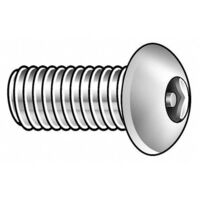 5/16-18 X 1-1/4&quot; BUTTON SOCKET HEAD CAP SCREW TAMPER PROOF W/ PIN IN HEAD 18-8SS