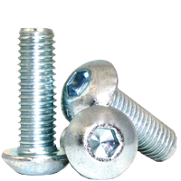 1/4&quot;-20X5/8&quot;,(FT) UNC BUTTON SOCKET CAPS COARSE ALLOY ZINC